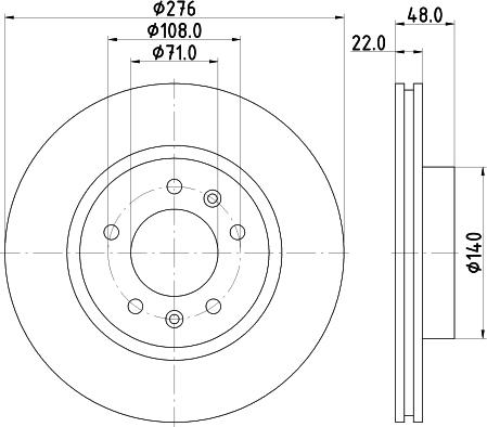 Mintex MDC700 - Brake Disc autospares.lv