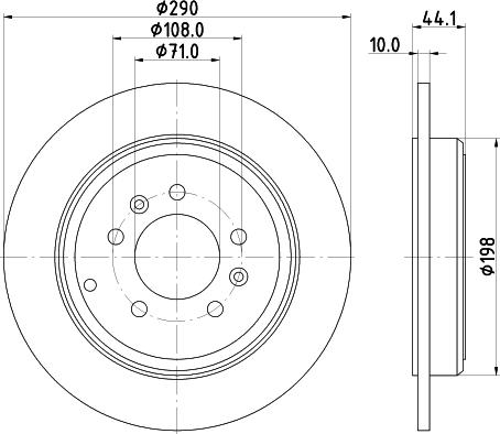 Mintex MDC701 - Brake Disc autospares.lv