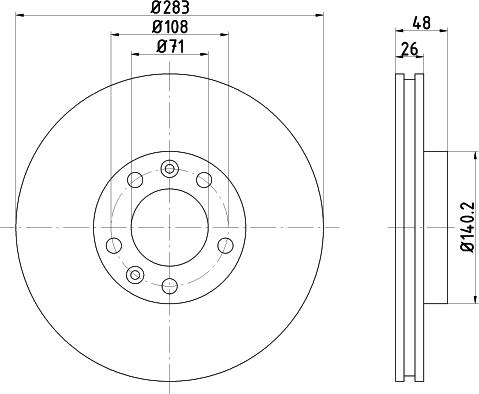 Mintex MDC702 - Brake Disc autospares.lv