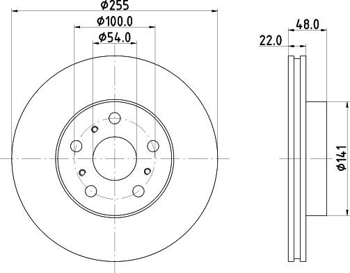 Mintex MDC717 - Brake Disc autospares.lv