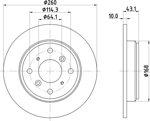 Mintex MDC783 - Brake Disc autospares.lv