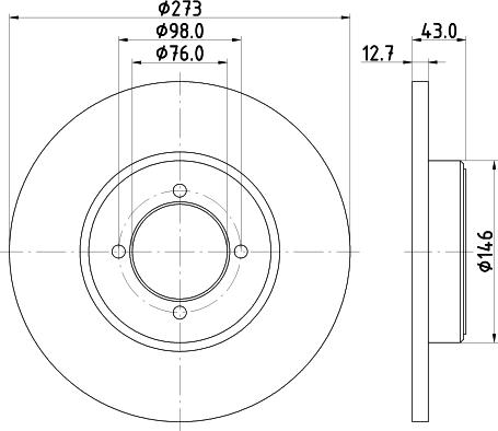 Mintex MDC73 - Brake Disc autospares.lv