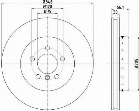 Mintex MDCB2582 - Brake Disc autospares.lv