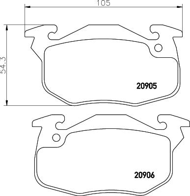 Mintex MDK0145 - Brake Set, disc brakes autospares.lv