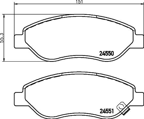 Mintex MDK0242 - Brake Set, disc brakes autospares.lv