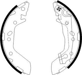 Mintex MFR496 - Brake Shoe Set autospares.lv