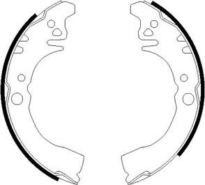 Mintex MFR444 - Brake Shoe Set autospares.lv