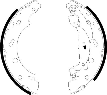 Mintex MFR593 - Brake Shoe Set autospares.lv