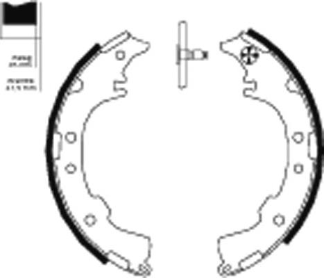 Mintex MFR569 - Brake Shoe Set autospares.lv