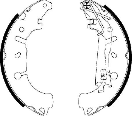 Mintex MFR564 - Brake Shoe Set autospares.lv