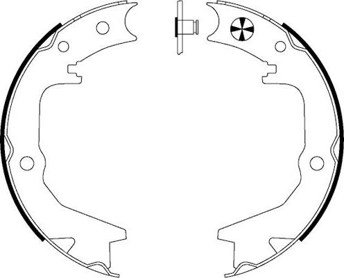 Mintex MFR518 - Brake Shoe Set, parking brake autospares.lv