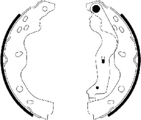 Mintex MFR582 - Brake Shoe Set autospares.lv