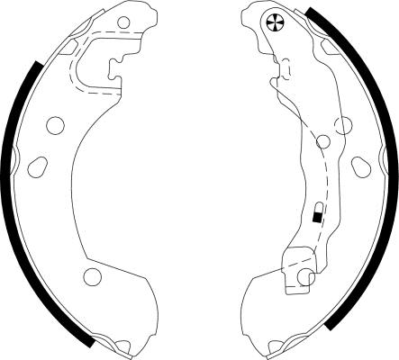 Mintex MFR535 - Brake Shoe Set autospares.lv