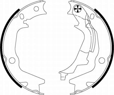 Mintex MFR658 - Brake Shoe Set, parking brake autospares.lv