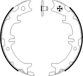 Mintex MFR611 - Brake Shoe Set, parking brake autospares.lv