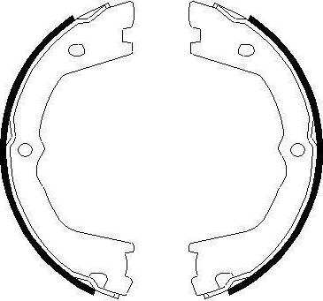 Mintex MFR638 - Brake Shoe Set, parking brake autospares.lv