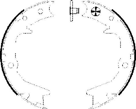 Mintex MFR626 - Brake Shoe Set, parking brake autospares.lv