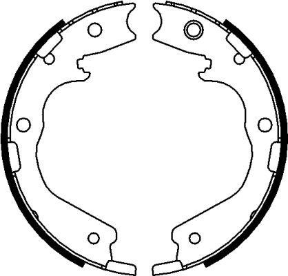 Mintex MFR672 - Brake Shoe Set, parking brake autospares.lv