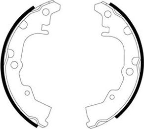 Mintex MFR198 - Brake Shoe Set autospares.lv