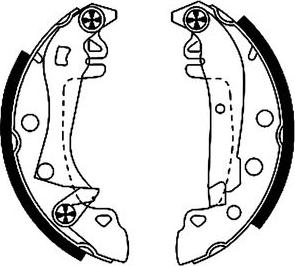 Mintex MFR152 - Brake Shoe Set autospares.lv