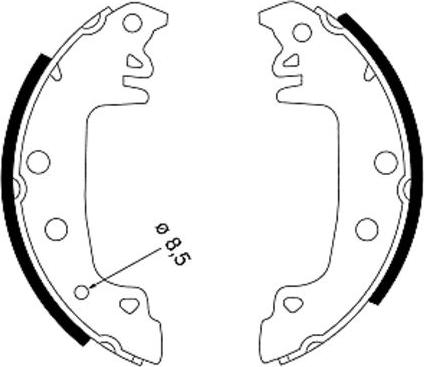 Mintex MFR160 - Brake Shoe Set autospares.lv