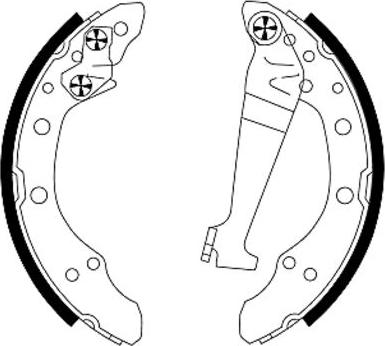 Mintex MSK282 - Brake Shoe Set autospares.lv