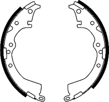 Mintex MFR237 - Brake Shoe Set autospares.lv