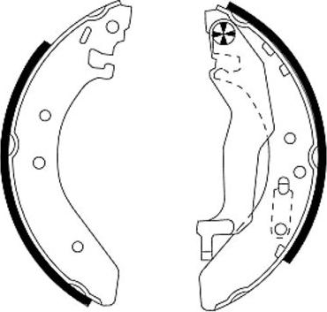 Mintex MFR276 - Brake Shoe Set autospares.lv