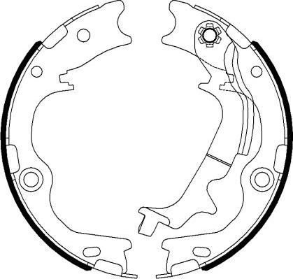 Mintex MFR704 - Brake Shoe Set, parking brake autospares.lv