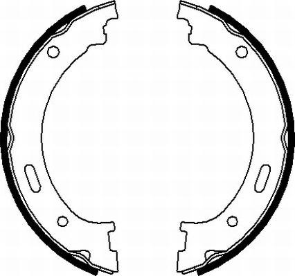 Mintex MFR710 - Brake Shoe Set, parking brake autospares.lv