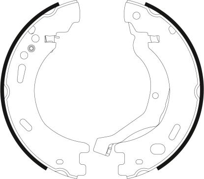 Mintex MFR712 - Brake Shoe Set, parking brake autospares.lv