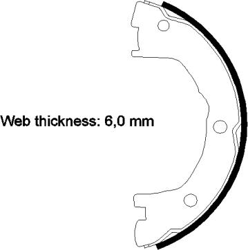 Mintex MFR729 - Brake Shoe Set, parking brake autospares.lv