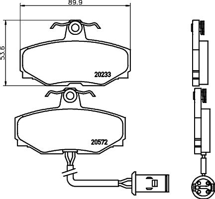 Mintex MGB412 - Brake Pad Set, disc brake autospares.lv