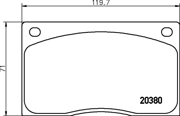 Mintex MGB585 - Brake Pad Set, disc brake autospares.lv