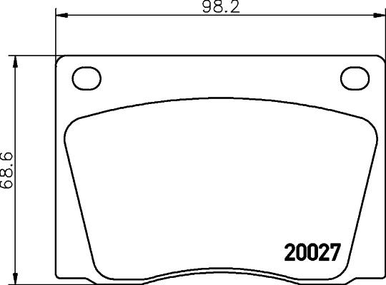 Mintex MGB522 - Brake Pad Set, disc brake autospares.lv