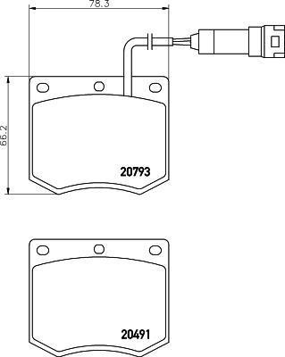 Mintex MGB693 - Brake Pad Set, disc brake autospares.lv