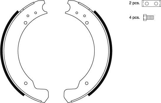 Mintex MGR51 - Brake Shoe Set autospares.lv