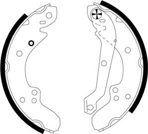 Mintex MGR62 - Brake Shoe Set autospares.lv