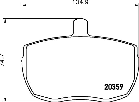 Mintex MLB41 - Brake Pad Set, disc brake autospares.lv