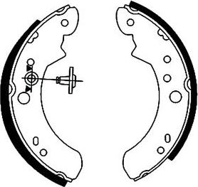 Mintex MLR64 - Brake Shoe Set autospares.lv