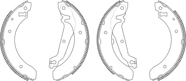 Mintex MSK057 - Brake Shoe Set autospares.lv