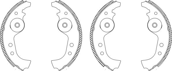 Mintex MSK001 - Brake Shoe Set autospares.lv