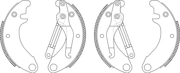 Mintex MSK007 - Brake Shoe Set autospares.lv