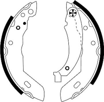 Mintex MSK086 - Brake Shoe Set autospares.lv