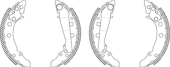 Mintex MSK193 - Brake Shoe Set autospares.lv