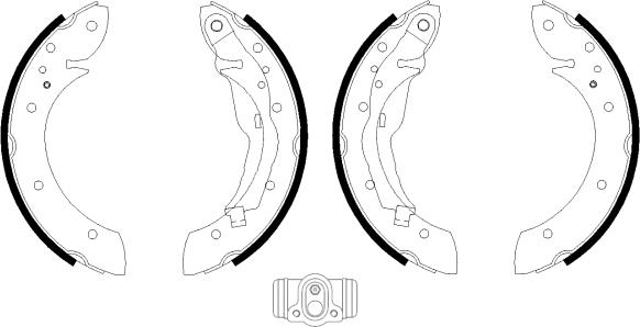 Mintex MSK147 - Brake Shoe Set autospares.lv