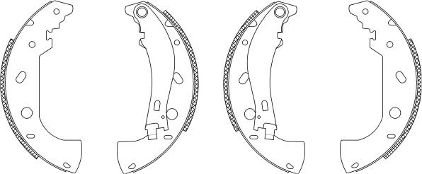 Mintex MSK162 - Brake Shoe Set autospares.lv