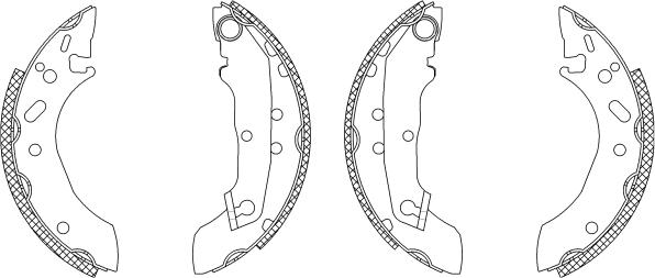 Mintex MSK102 - Brake Shoe Set autospares.lv