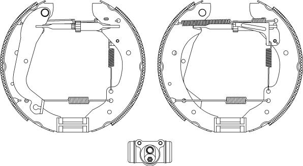 Mintex MSK294 - Brake Shoe Set autospares.lv