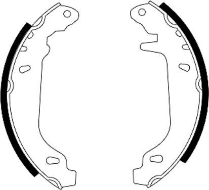 Mintex MSK212 - Brake Shoe Set autospares.lv